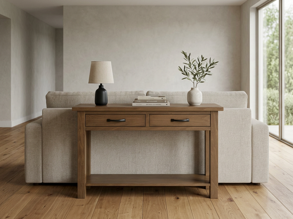 Atlas Solid Wood Sofa Table