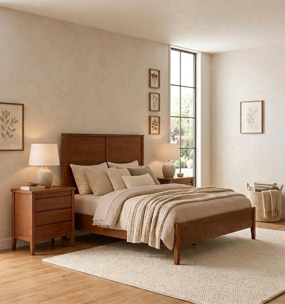 Sierra Bedroom Collection Set (1 King Bed w/ 2 Nightstands