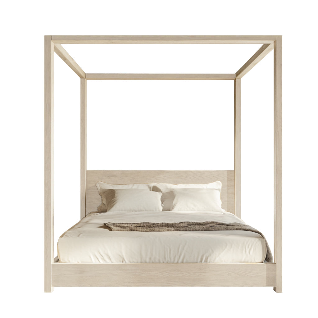 Pintura Solid Wood Canopy Bed