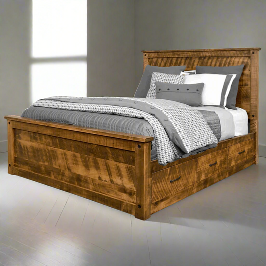 Adirondack Solid Wood Storage Bed