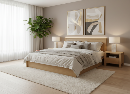 Linden Bedroom Collection Set (1 King Bed w/ 2 Nightstands