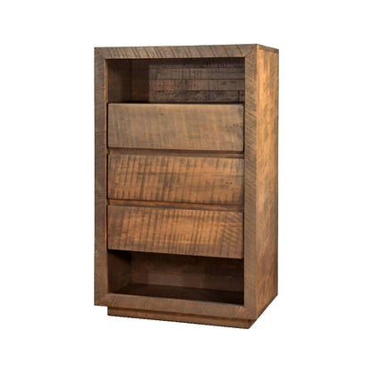 Greystone Chest with Open Shelves