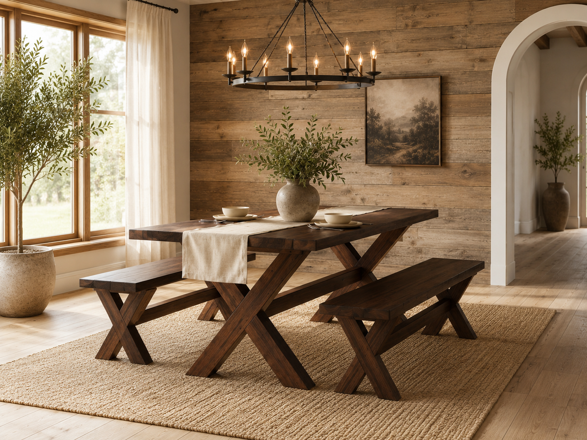 Caspian Solid Wood Dining Table