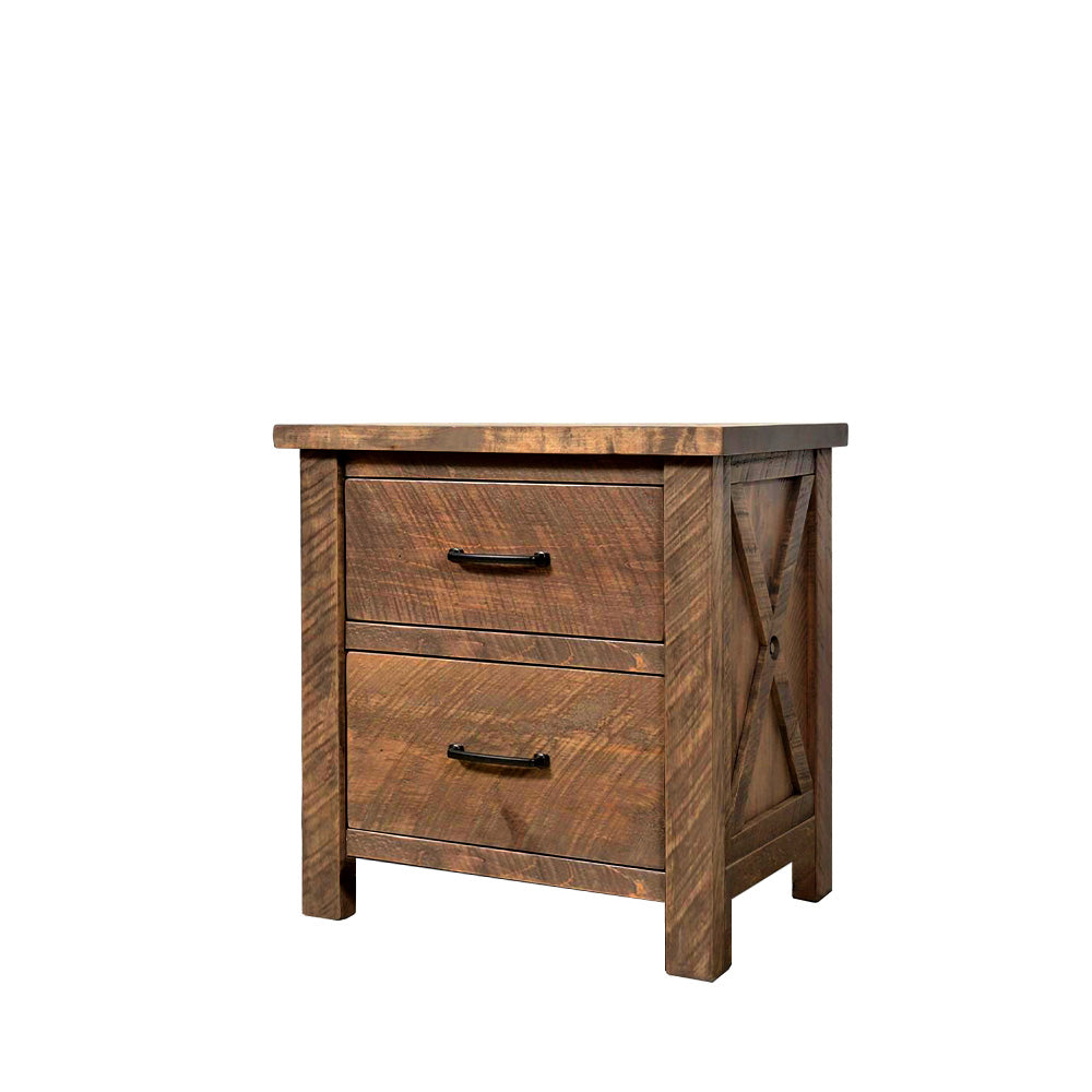 Crosswood Solid Wood Nightstand