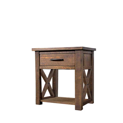 Crosswood Solid Wood End Table
