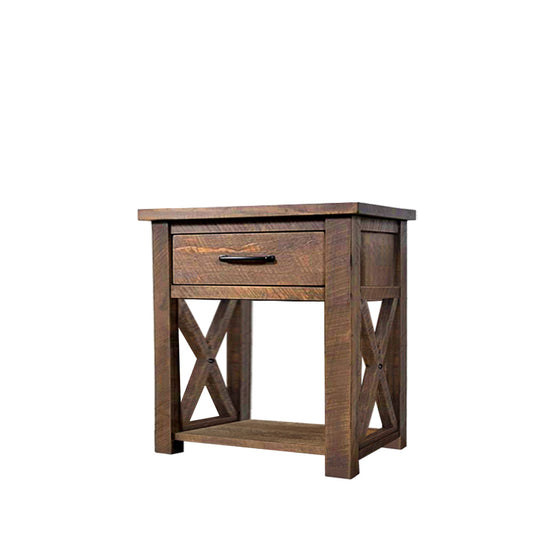 Crosswood Solid Wood End Table