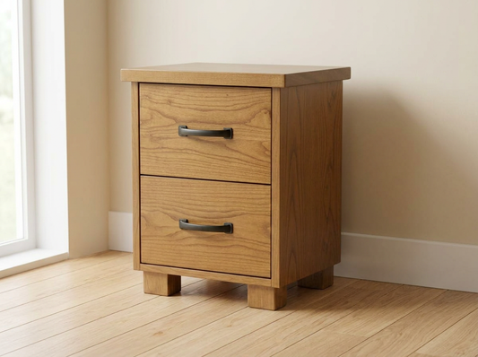 Aura Solid Wood Nightstand