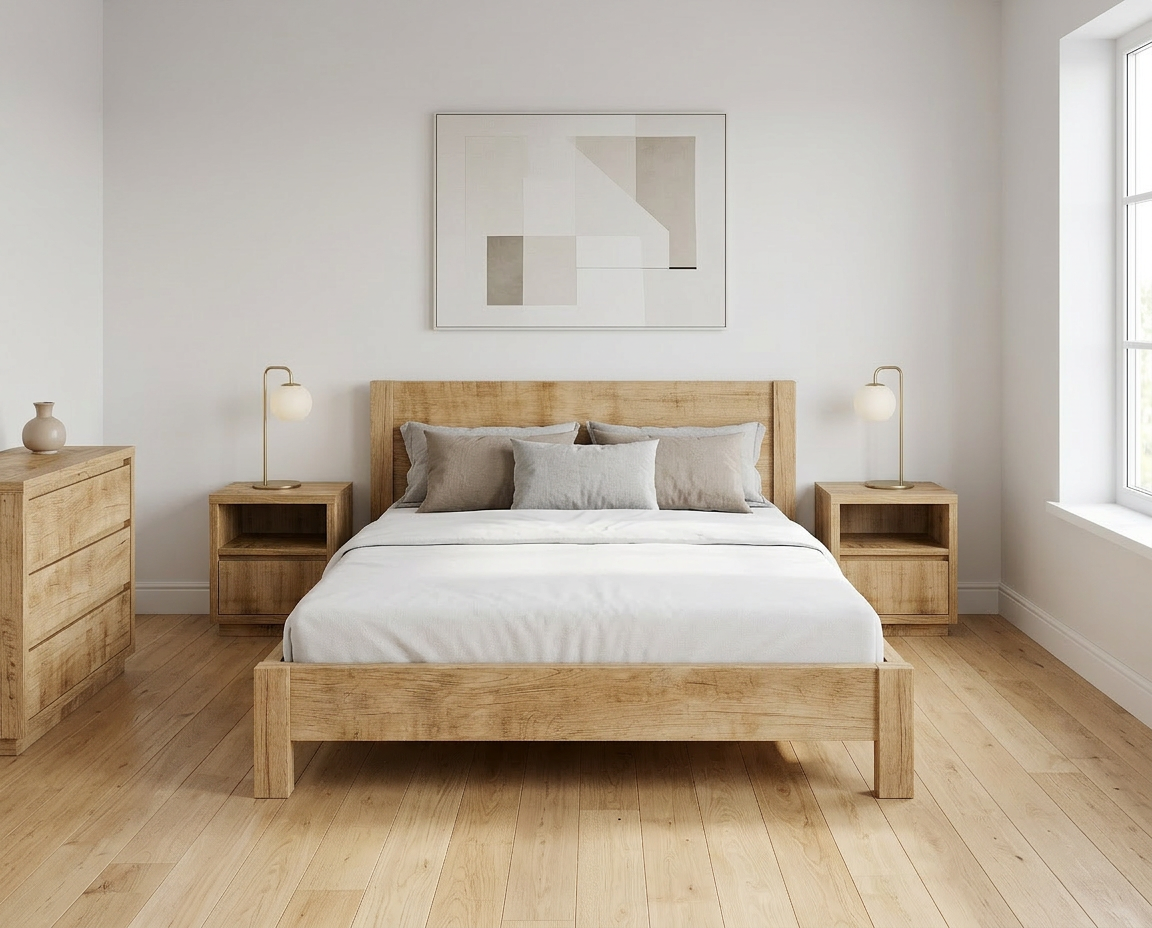Marin Solid Wood Bed
