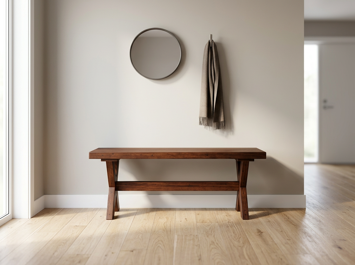 Caspian Solid Wood Bench
