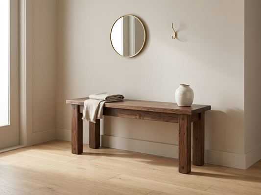Rowan Solid Wood Bench