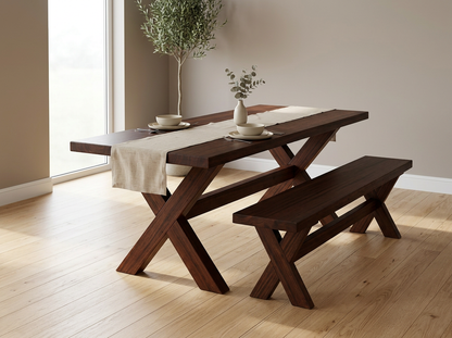 Caspian Solid Wood Bench