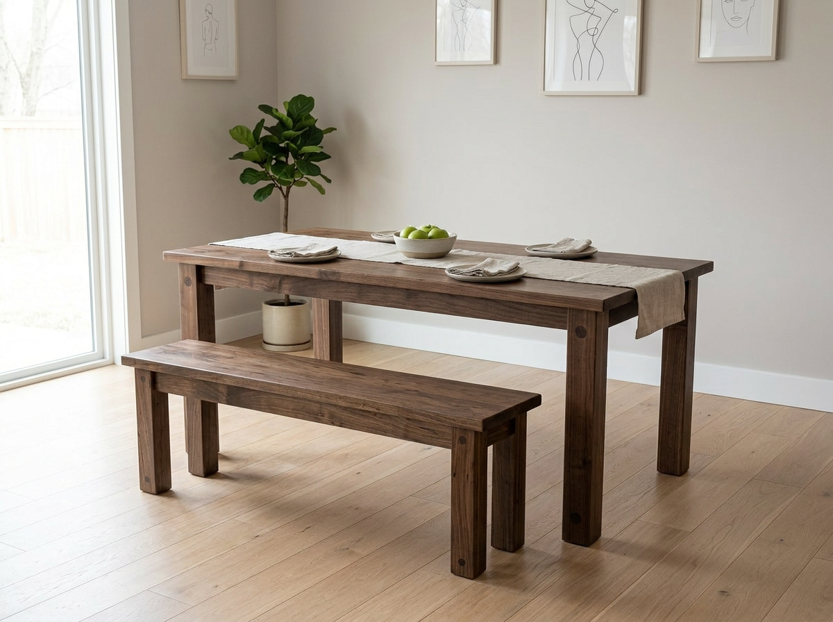 Rowan Solid Wood Bench