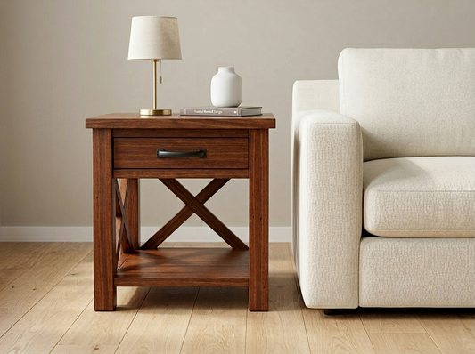 Caspian Solid Wood End Table