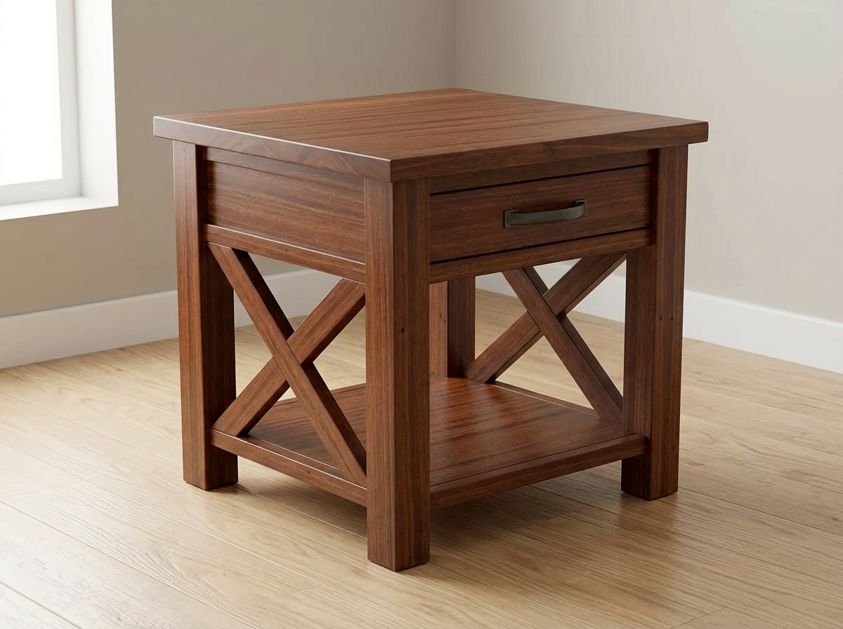 Caspian Solid Wood End Table