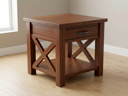 Caspian Solid Wood End Table