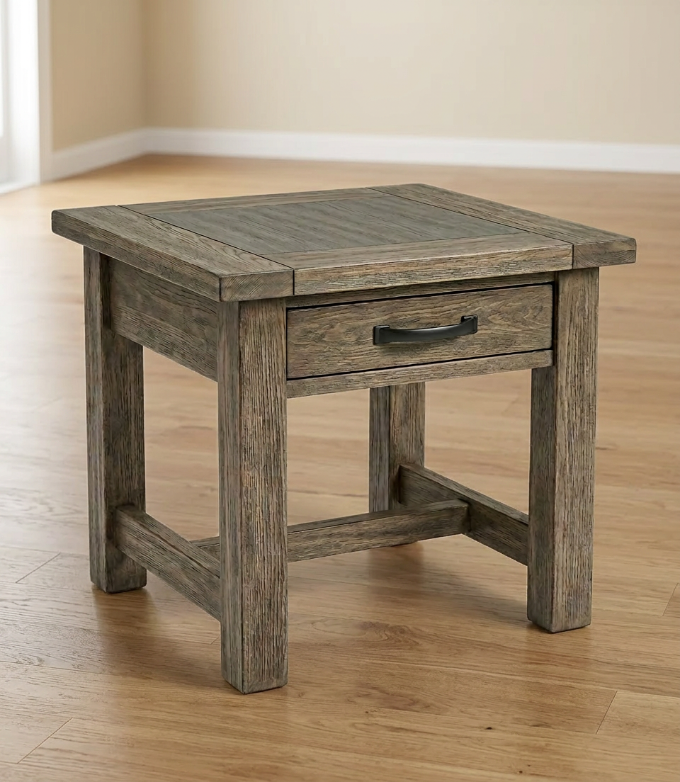 Baron Solid Wood End Table