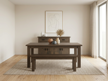 Atlas Solid Wood Dining Table