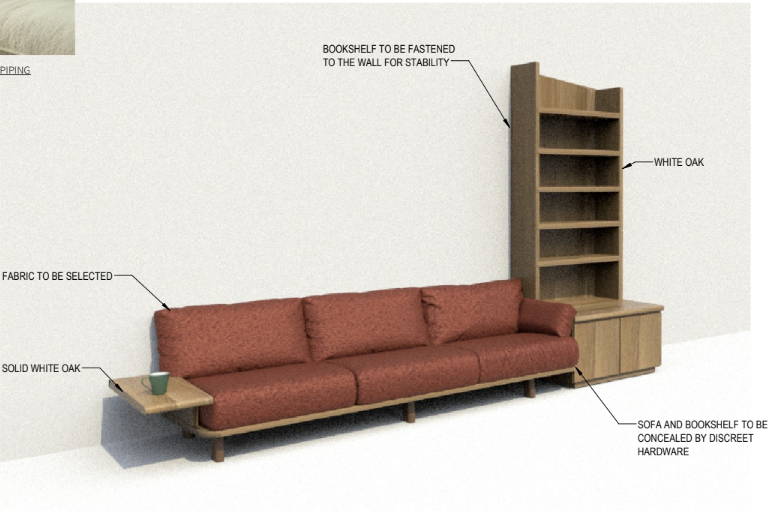 Custom Sofa/Bookcase