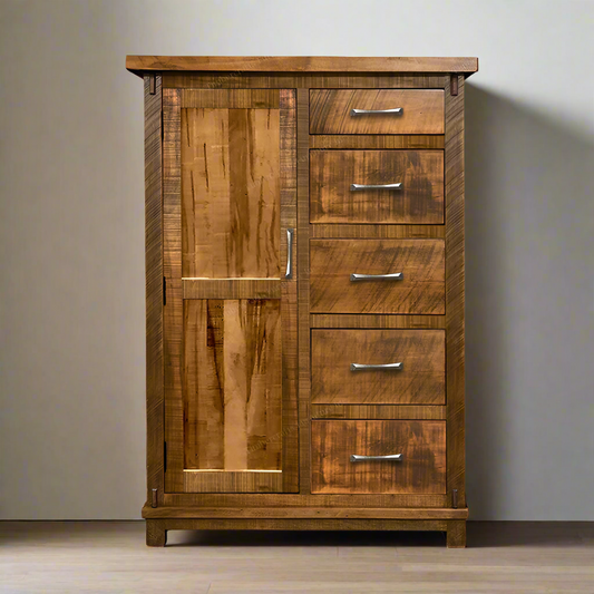 Urban Farmhouse Solid Wood Wardrobe Chest